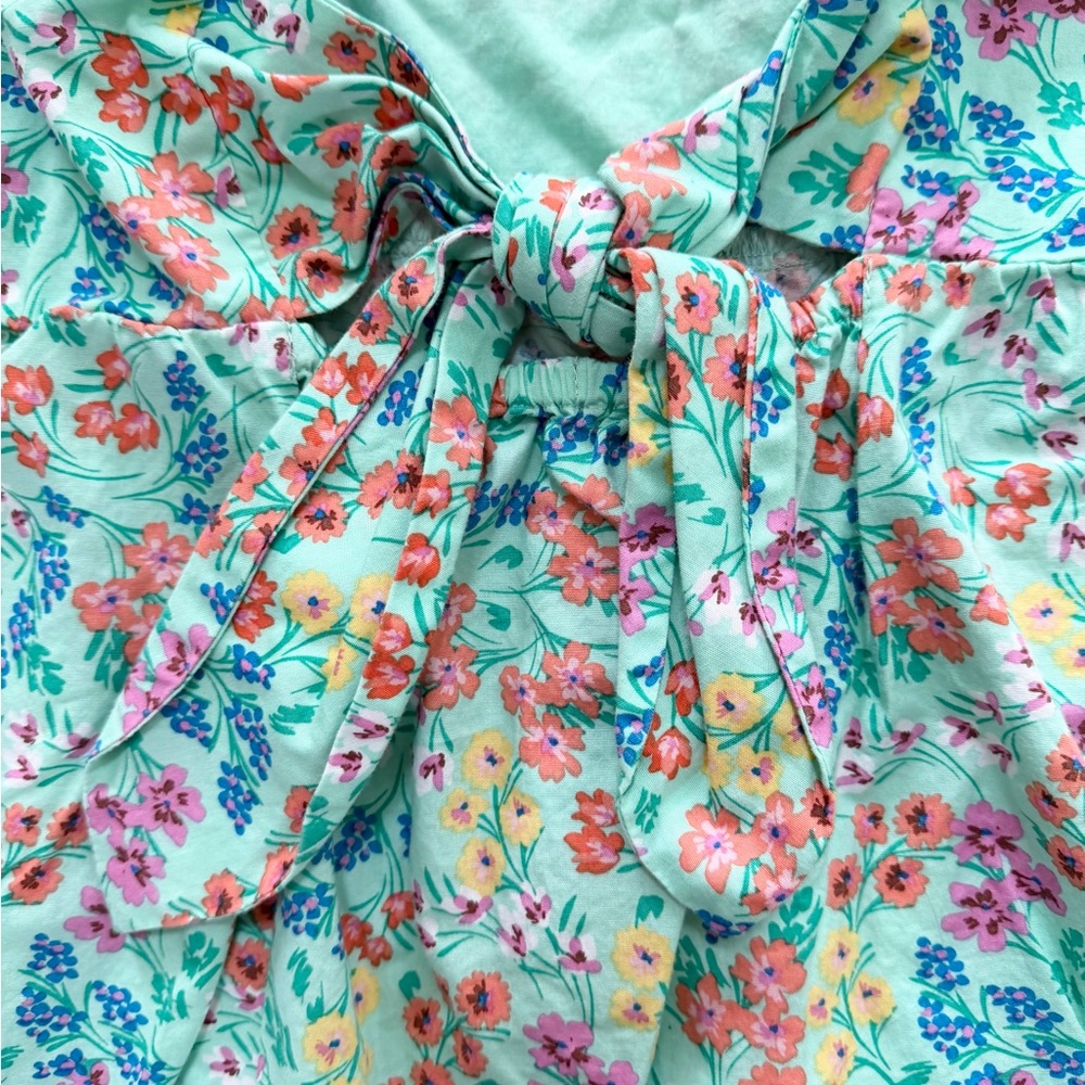 J. Crew Floral Peplum Camisole Top Colorful garden print Women Sz 12 Spring - Picture 8 of 9